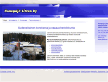 Tablet Screenshot of konepajalitzen.fi